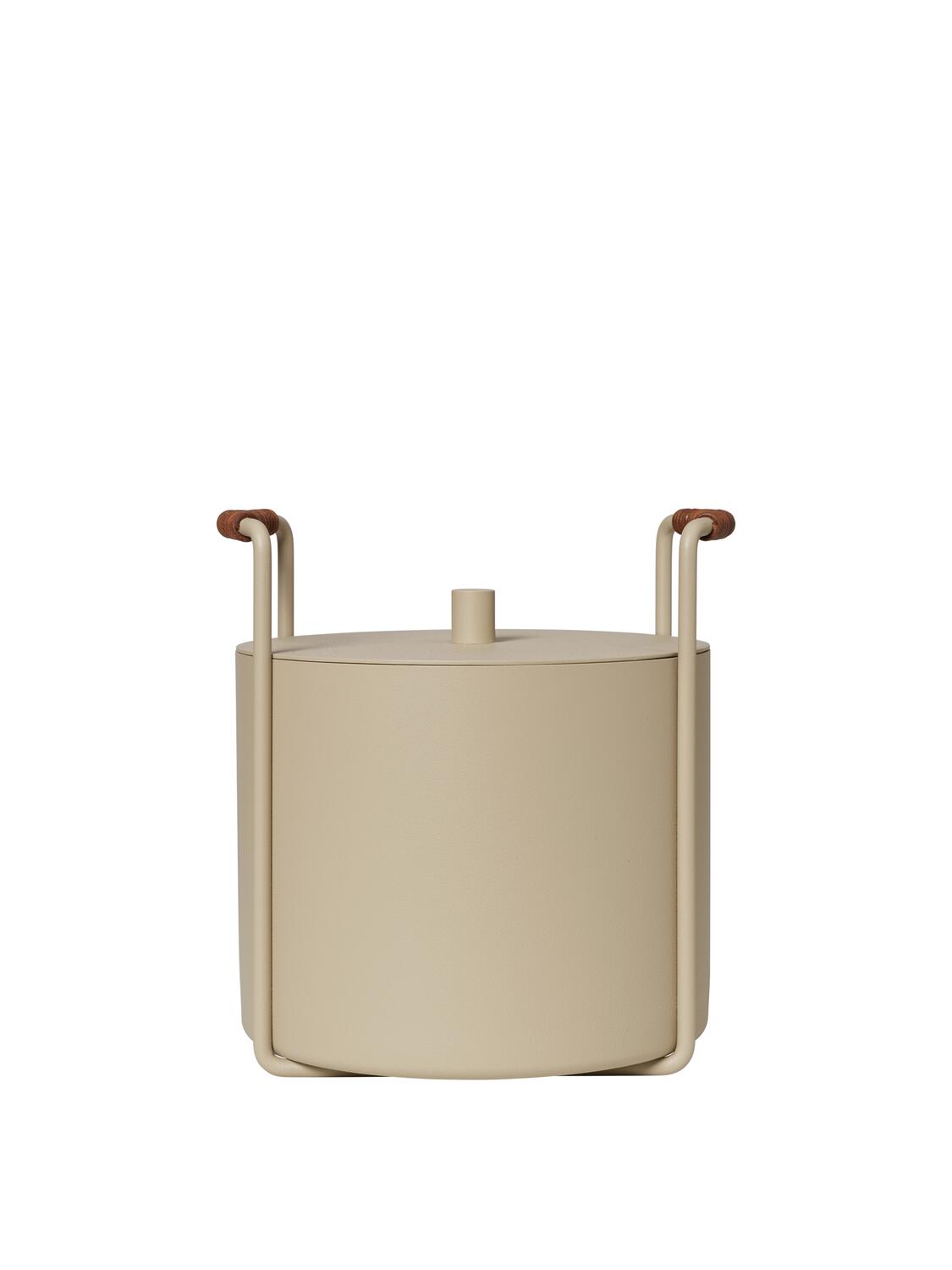 Port brænde- og askespand, H25,3 cm - Cashmere